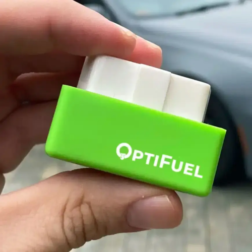 man close up holding OptiFuel